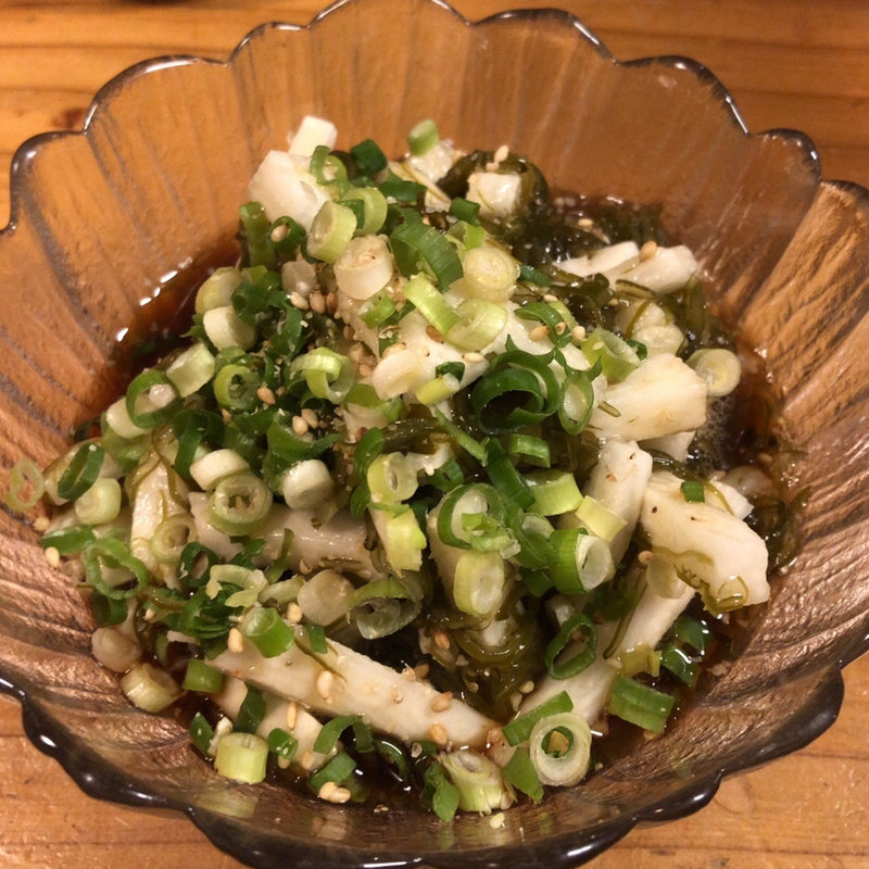 めかぶと山芋和え物(ぶんご)