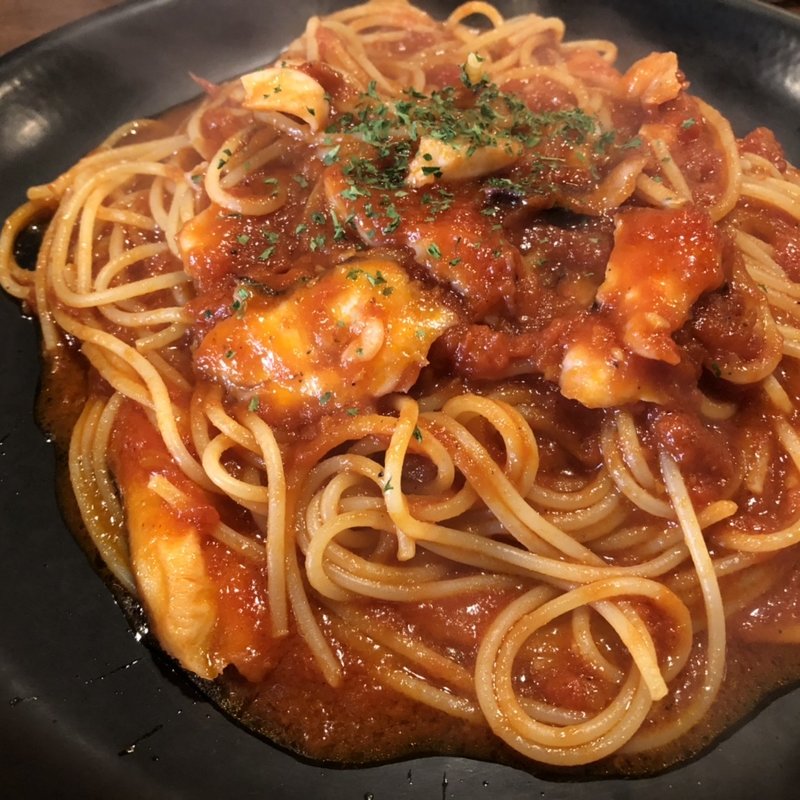 タコとトマトのパスタ(パスタ家)