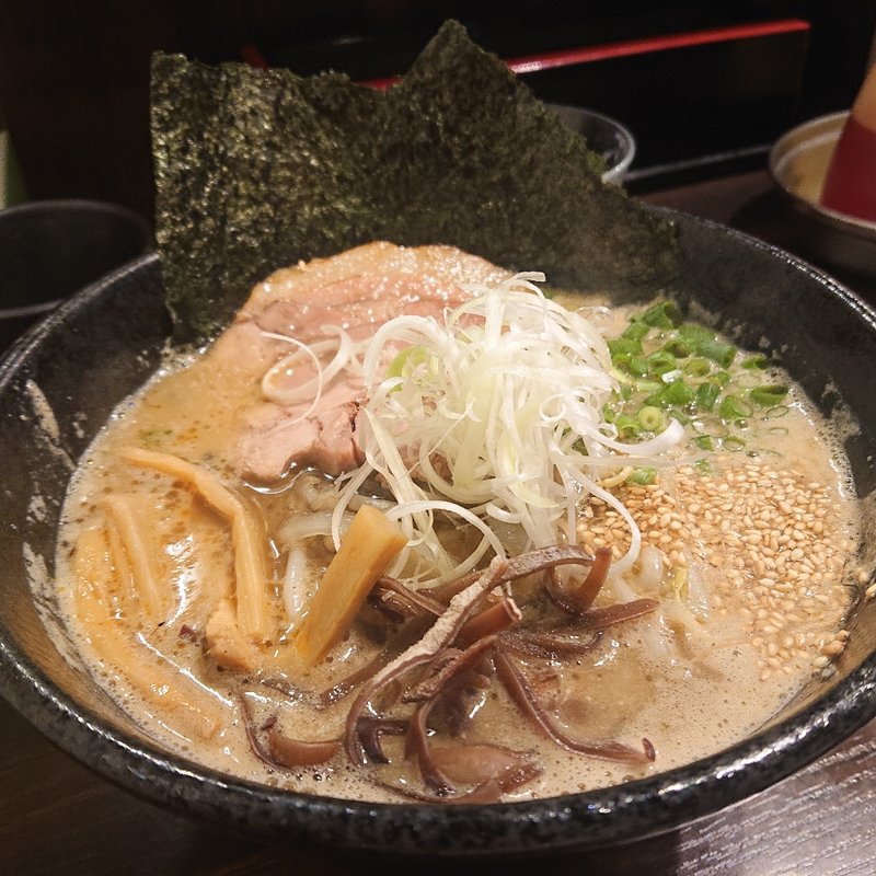 和風あっさり 白みそらーめん(明かり家)