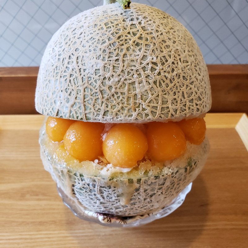 まるごとメロンかき氷(かき氷専門店&スイーツ えびす)