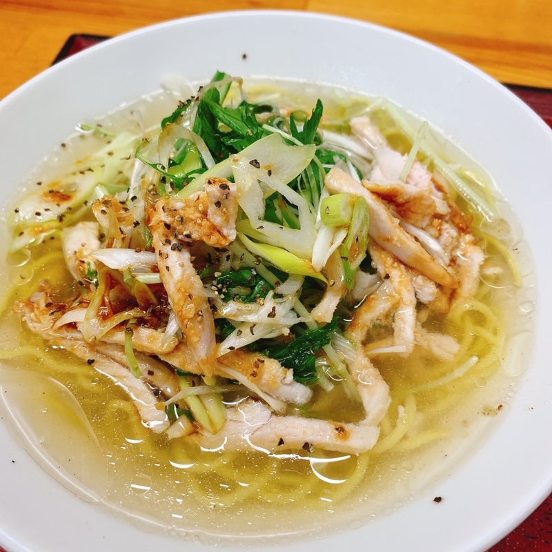 トリネギ塩ラーメン(中華菜園雷火)