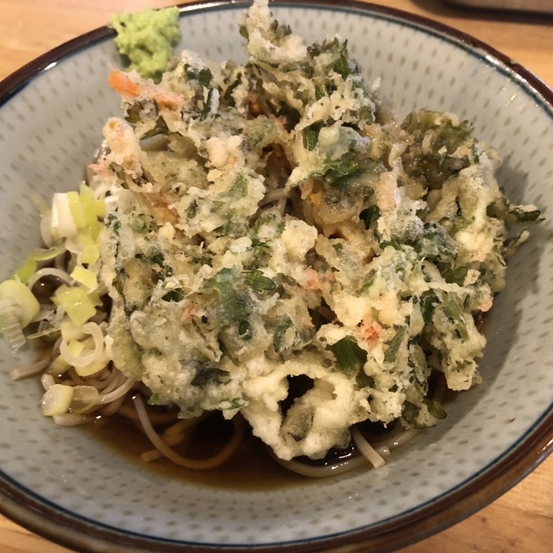 冷やし天そば(福そば )