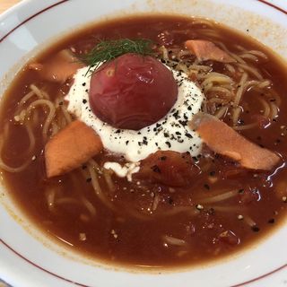 冷たいトマトクリームラーメン(拉麺開花(らーめんかいほう))