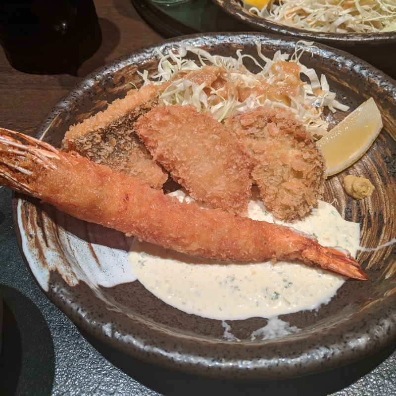 大海老フライ御膳(日本料理　春)