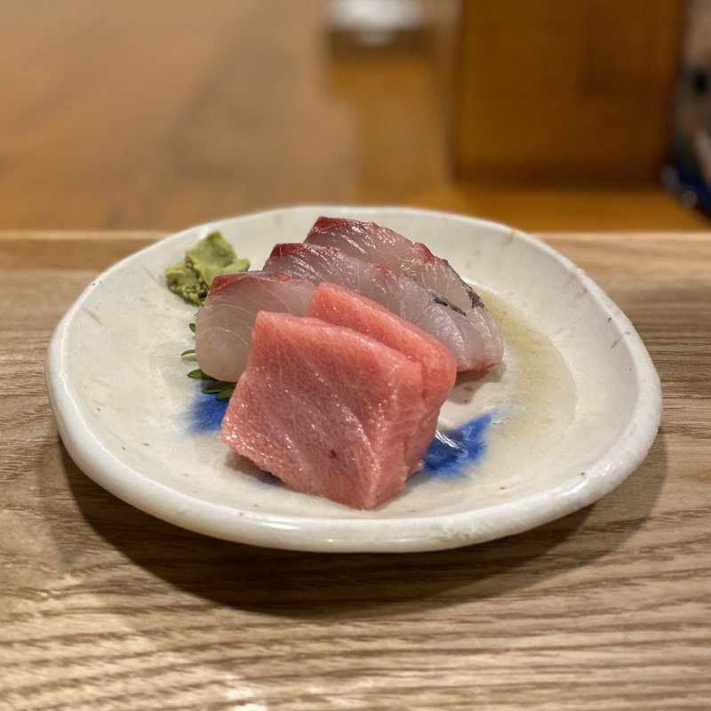 平政とまぐろのお刺身(まちDeli かくれわ食堂)