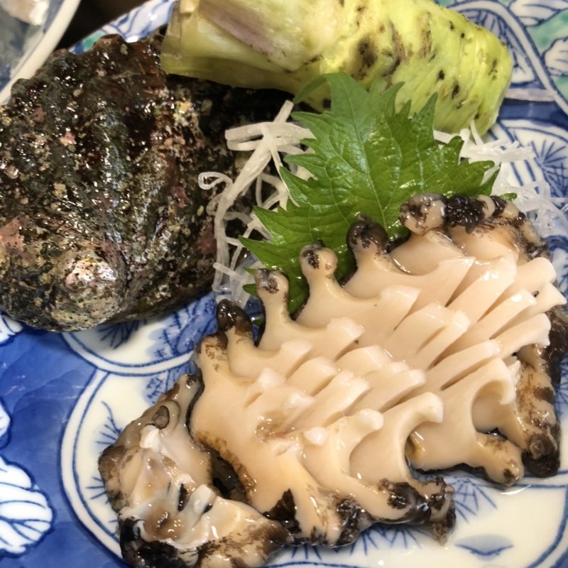 アワビのお刺身(高島旅館)