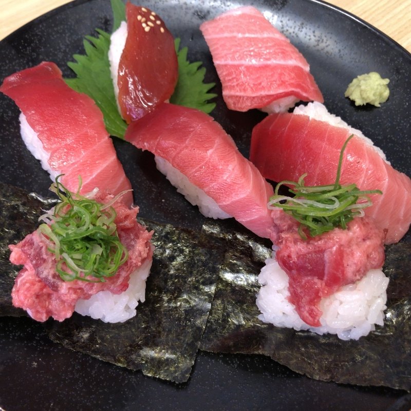 まぐろ7貫盛り(スシロー 守口大日店)