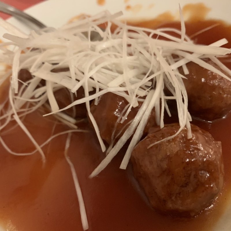 甘酢餡の肉ダンゴ(山水楼 （サンスイロウ）)