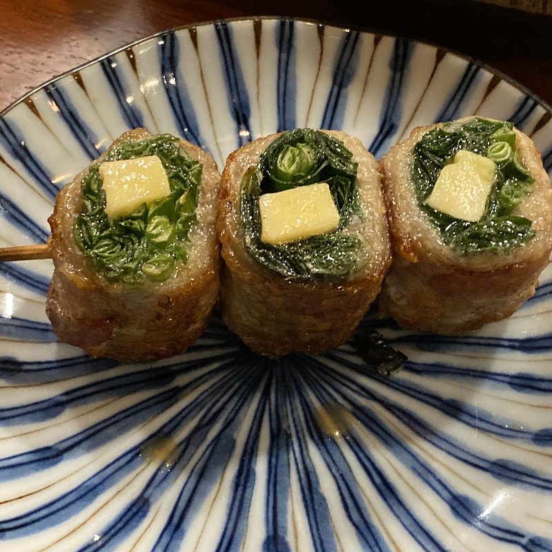 にらチーズ豚巻き串(ねじけもん)