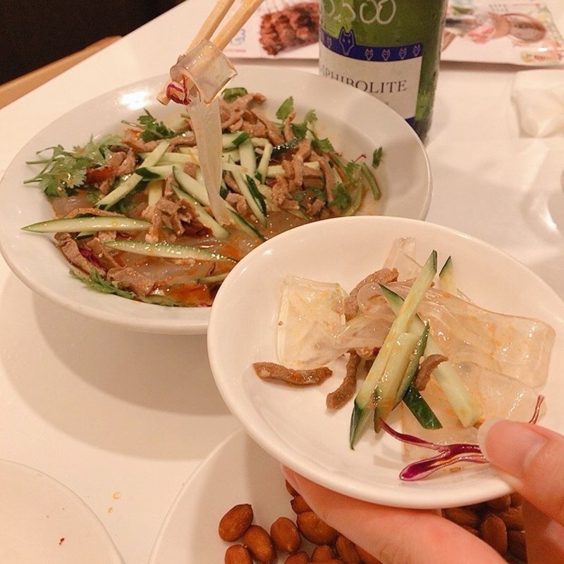 板春雨の冷菜(味坊)