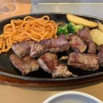 カットステーキ定食(やよい軒 茨木店)