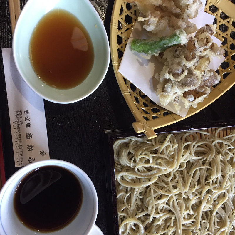 十割舞茸天せいろそば(そば処　あかふ )