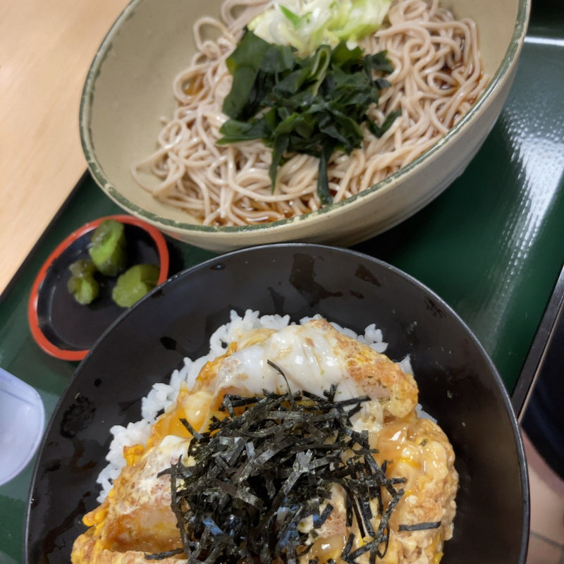 ミニかつ丼セット(名代 箱根そば 永山店)