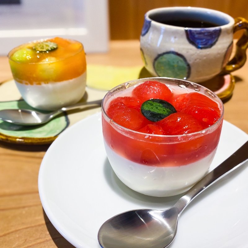 パンナコッタ　スイカ(colorful coffee)