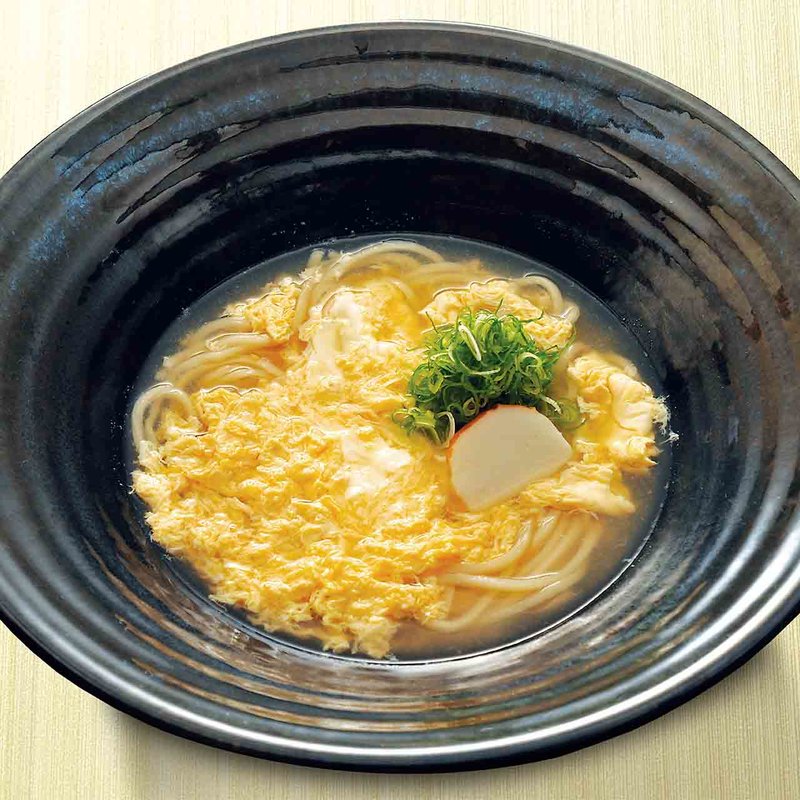 玉子とじのおうどん(あげたち 匠の細麺 つるとんたん（大国町）)