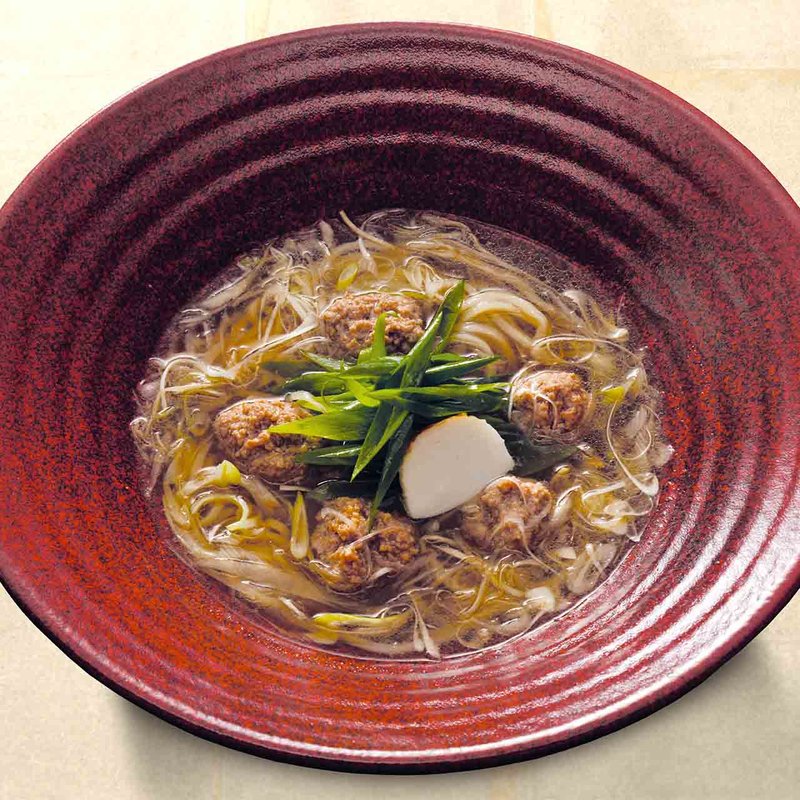 コク旨 鴨つくね南蛮のおうどん(あげたち 匠の細麺 つるとんたん（大国町）)