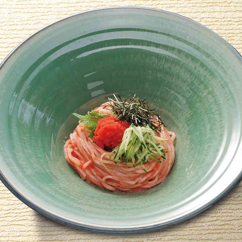 博多直送 明太子のおうどん（温・冷）(あげたち 匠の細麺 つるとんたん（大国町）)