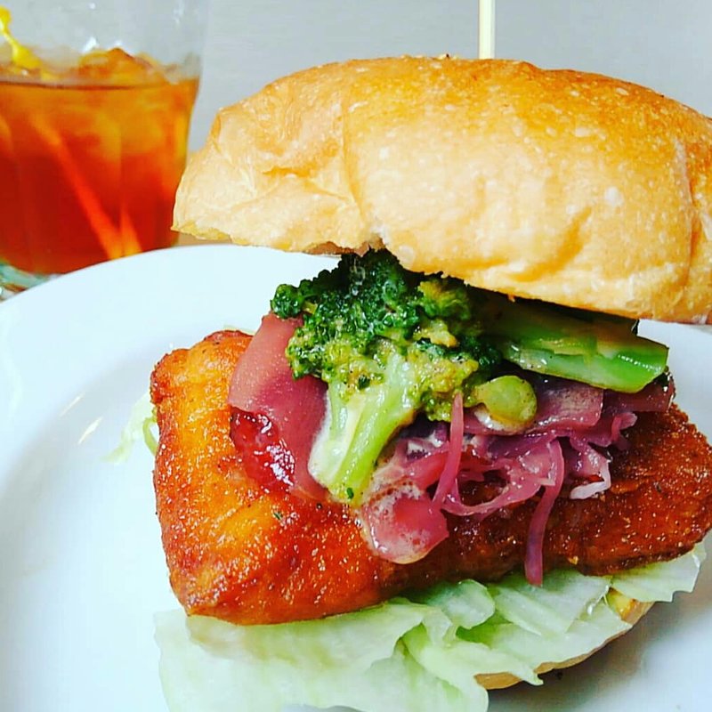 いかっすバーガー(アオラニカフェ)