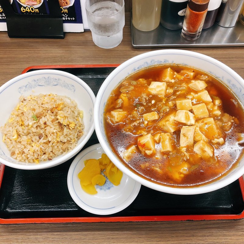 マーボーラーメンBセット(福しん バス通り店)