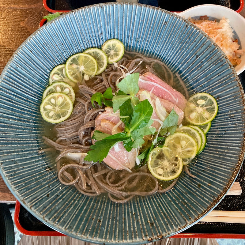 鴨すだちそば(やまなし 八丁堀本店)