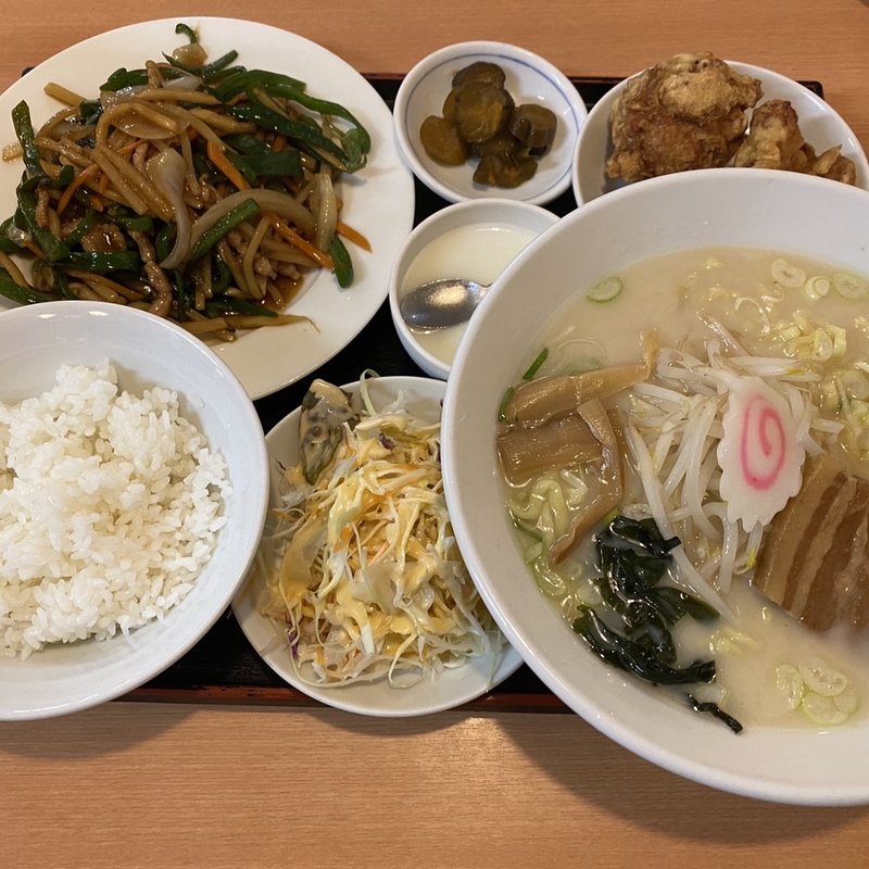 チンジャオロース定食(味香園)
