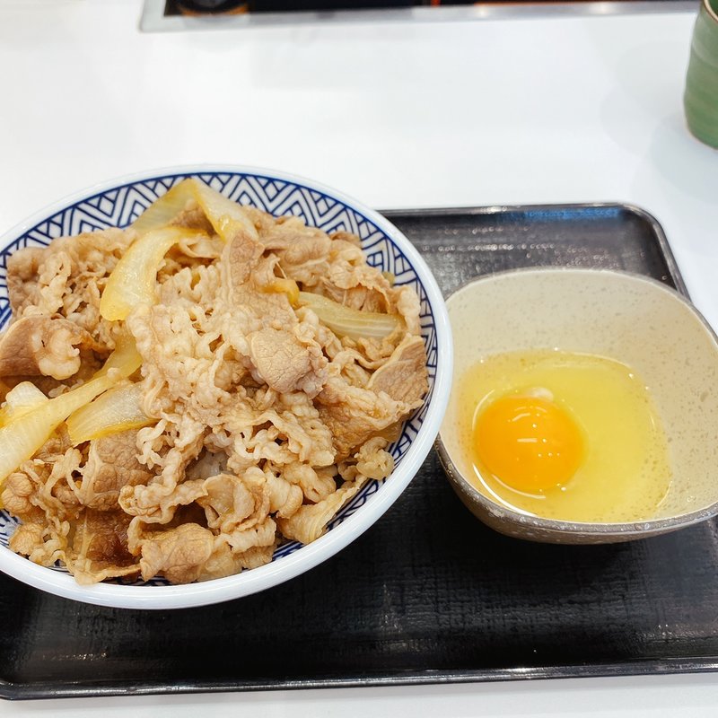 大盛り＋生卵(吉野家 小金井店)