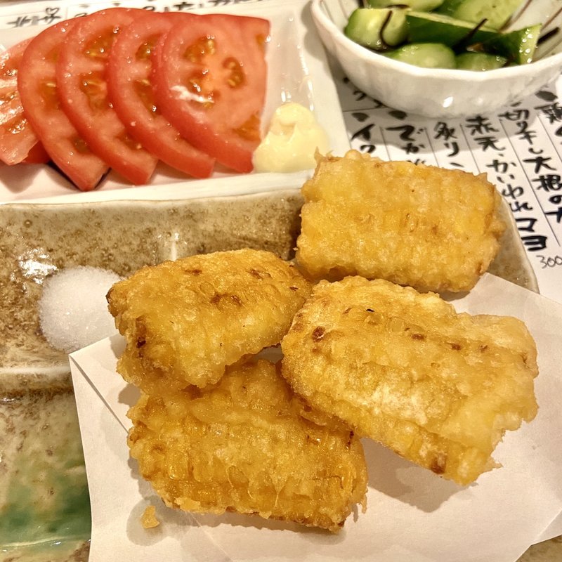 とうもろこしの天ぷら(ココロ )