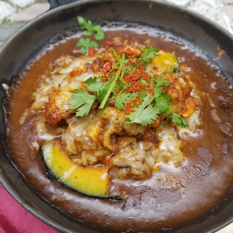 タンドリーチキンとカボチャのカレー(BARBARA market place 151 新丸ビル店)