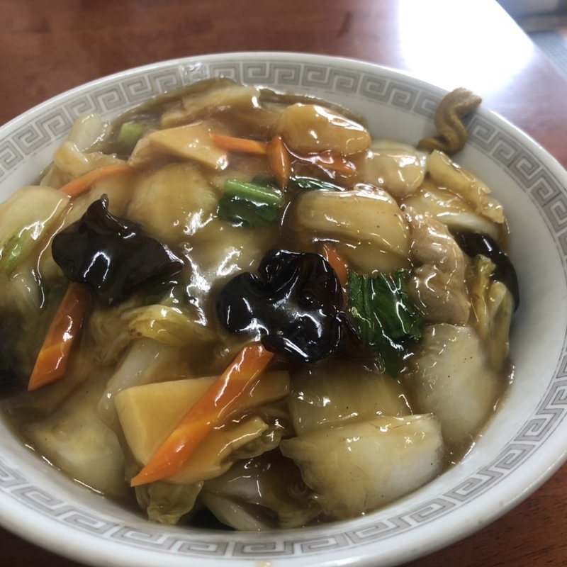 中華焼きそば具と麺大盛り(八仙閣)
