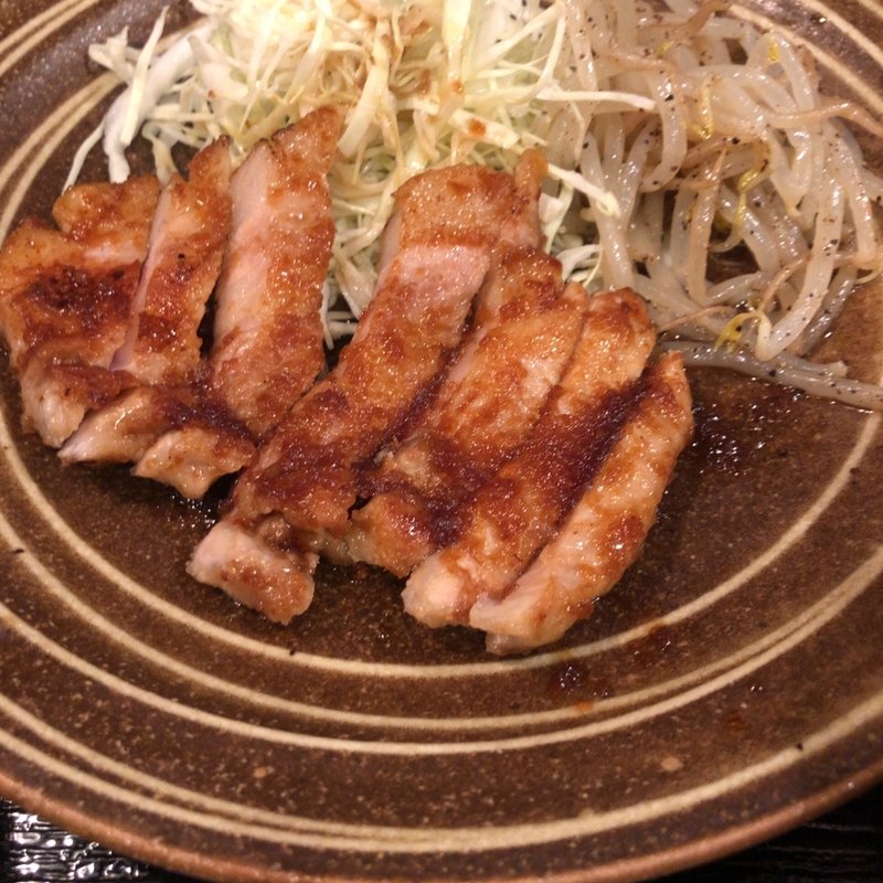 生姜焼き定食(勇山亭)