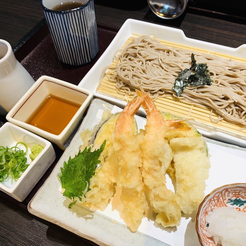 海老天ぷらの天ざる(かごの屋 塚口店 )