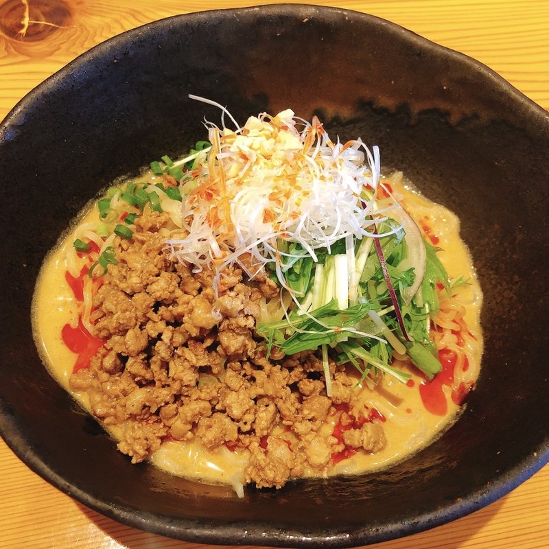 冷やし白ごま担々麺(らーめん 草木塔（そうもくとう）)