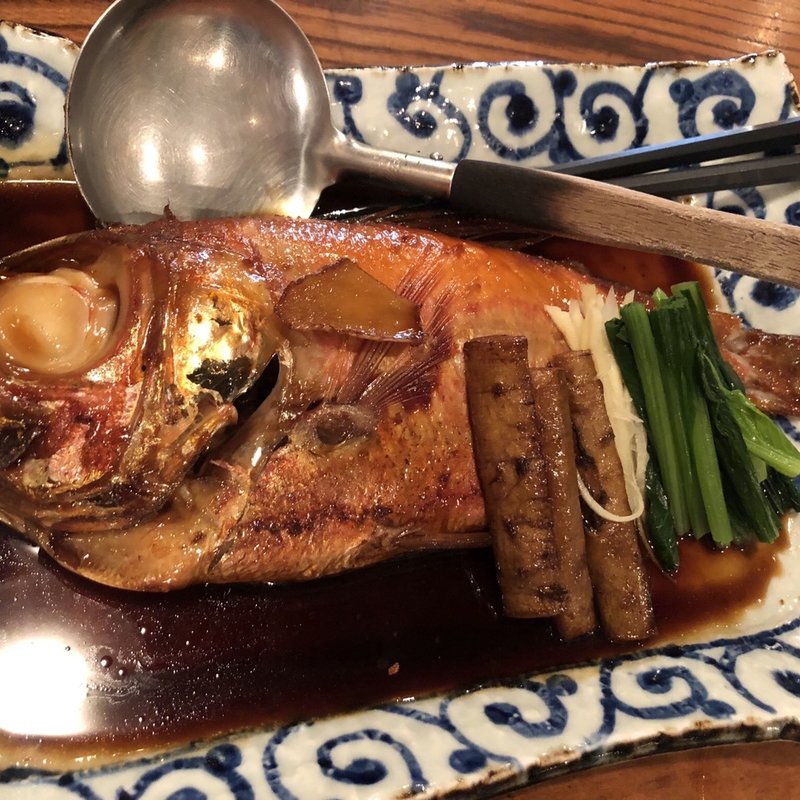 金目鯛煮付け(鱈腹魚金 （タラフクウオキン）)