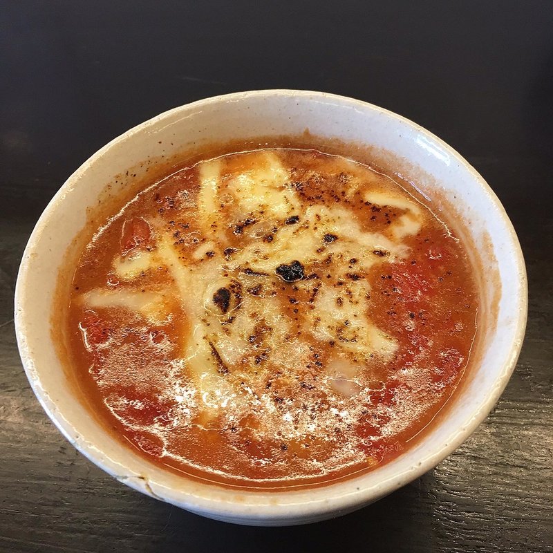 トマトんこつつけ麺(限定)(博多とんこつ 豚の足跡)