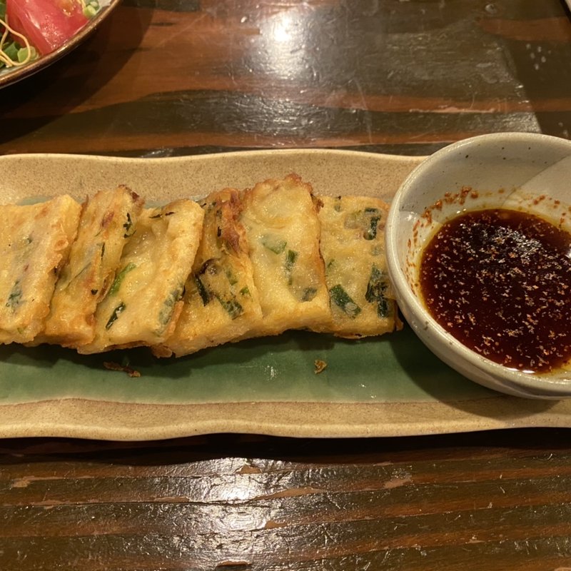 たこチヂミ(やきとりの扇屋 入間藤沢店)