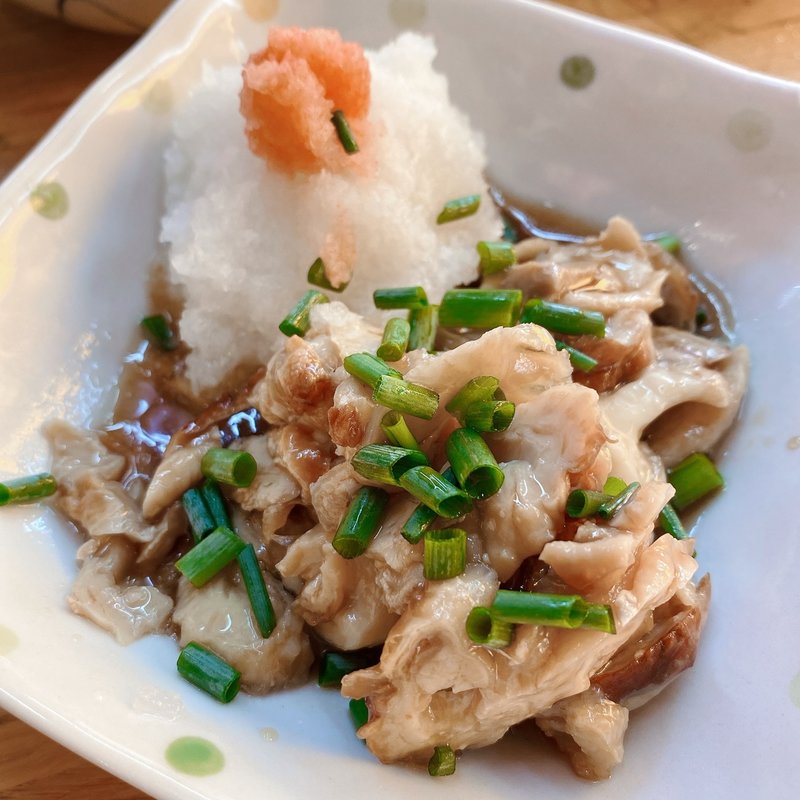 鳥皮ポン酢(もつくし)