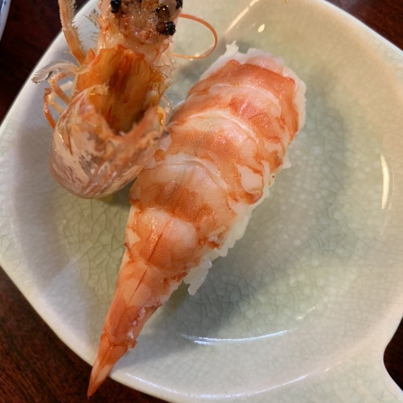 旬の泳ぎ車えび(十三 すし屋台 （すしやたい）)