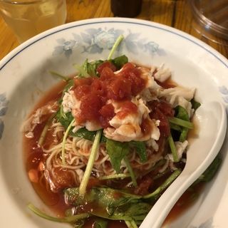 冷やしトマト麺(中国ラーメン揚州商人 飯田橋ラムラ店 )