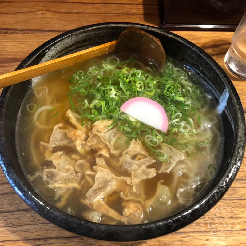 かすうどん かす一盛り(うどん道場 谷六店)