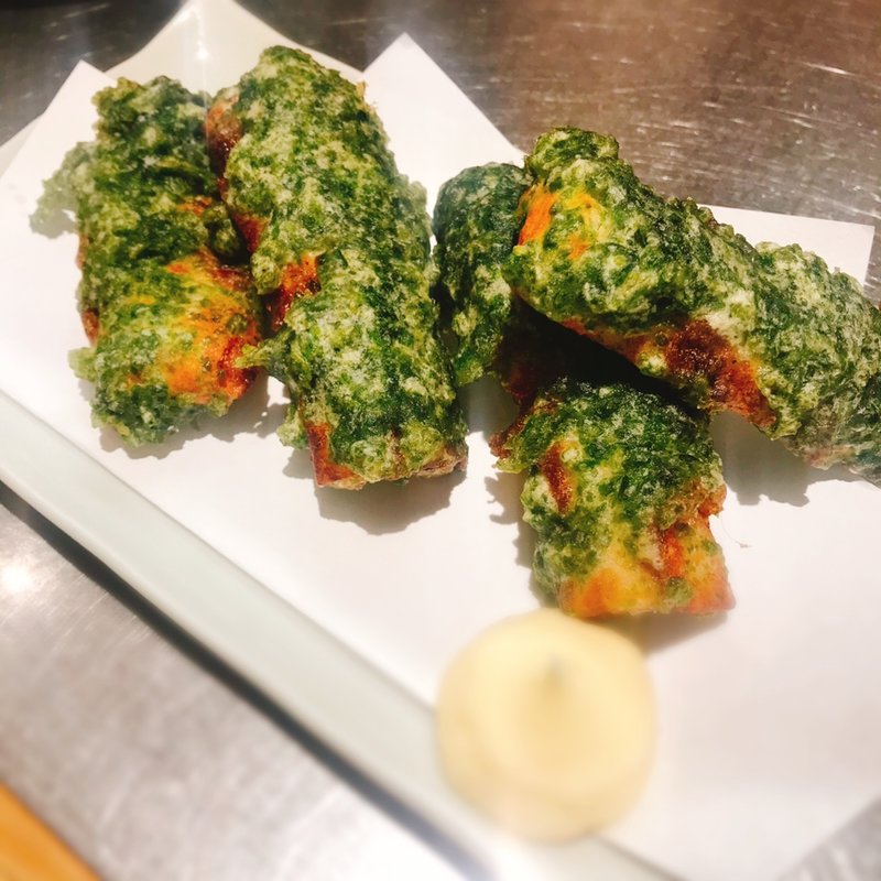 ちくわの磯辺揚げ(大衆酒場はんろく)