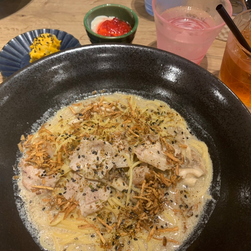 豚肉と舞茸のごぼう豆乳クリーム(こなな 天神店)