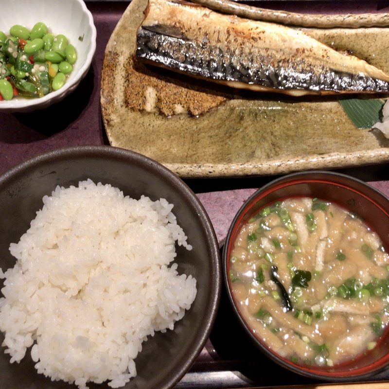 焼魚定食(博多もつ鍋やまや 大崎ブライトタワー店)
