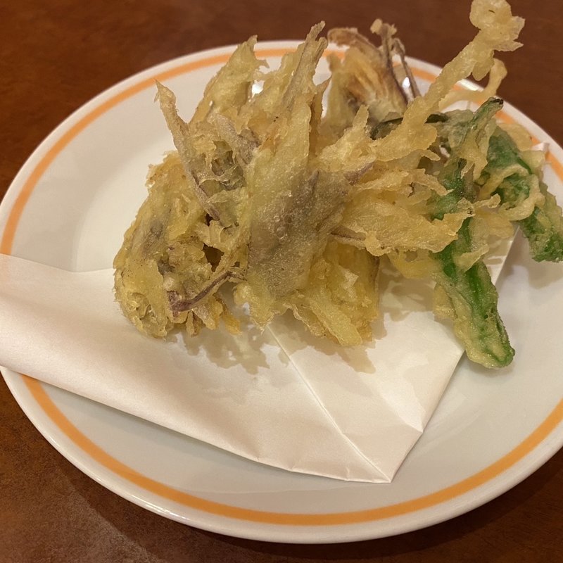 みょうがの天ぷら(居酒屋あす香)