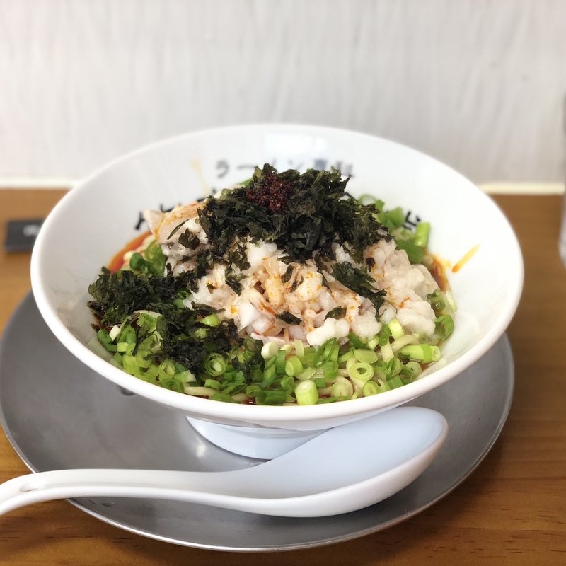 背脂とラー油のまぜ麺(ラーメン専科 竹末食堂)