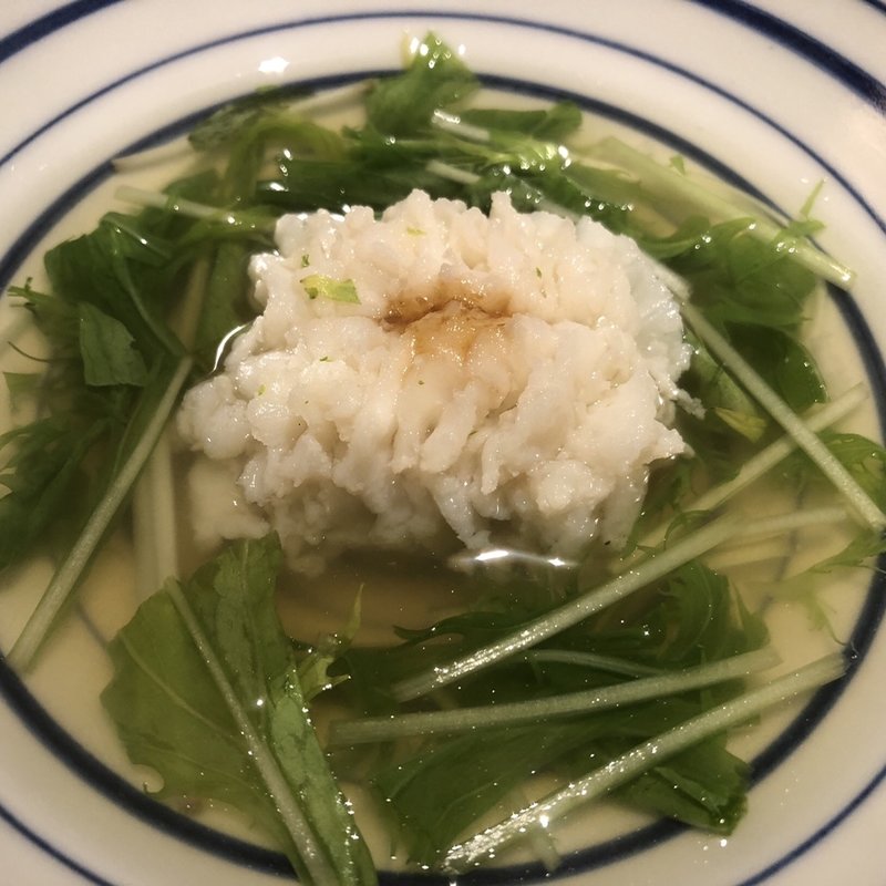 鱧しゃぶ(銀座うち山)