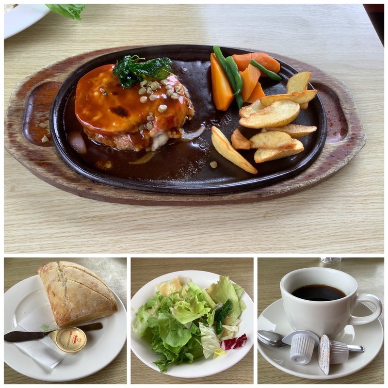 イタリアンハンバーグステーキ　ロスセット(ロス・アンジェルス(自家農園のあるレストラン))