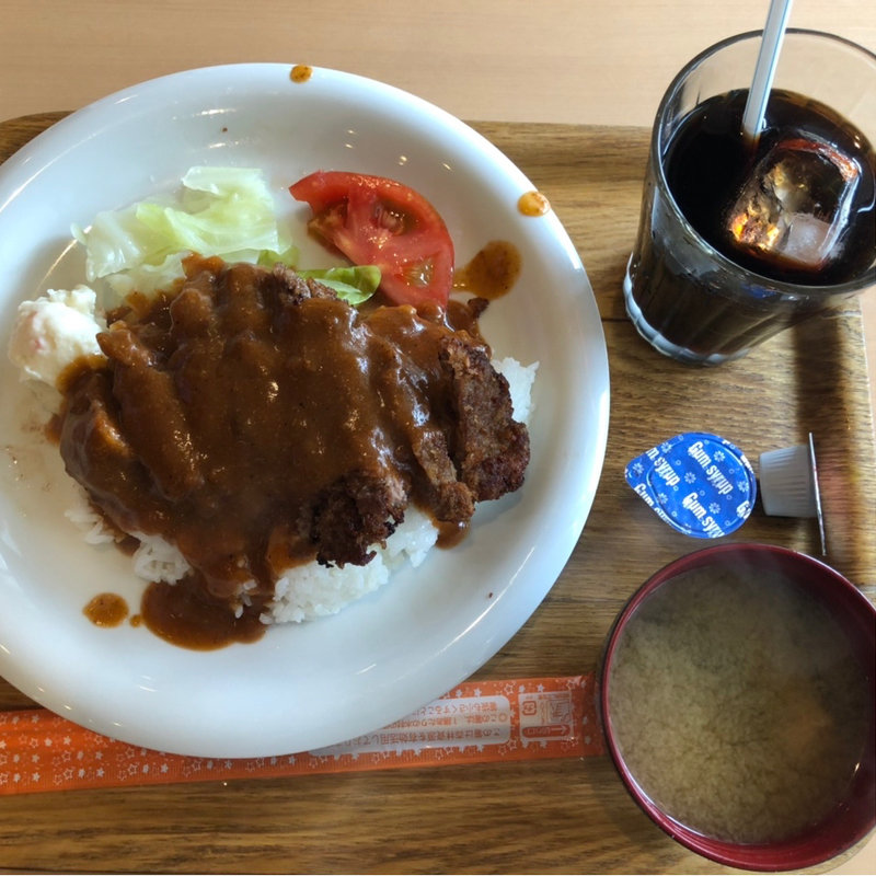 牛カツめし(ハナフサ洋菓子店)