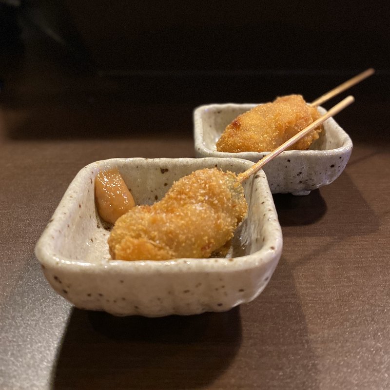 串カツ(大葉うめソース、ポン酢)(名古屋嬢の台所 名古屋栄店)