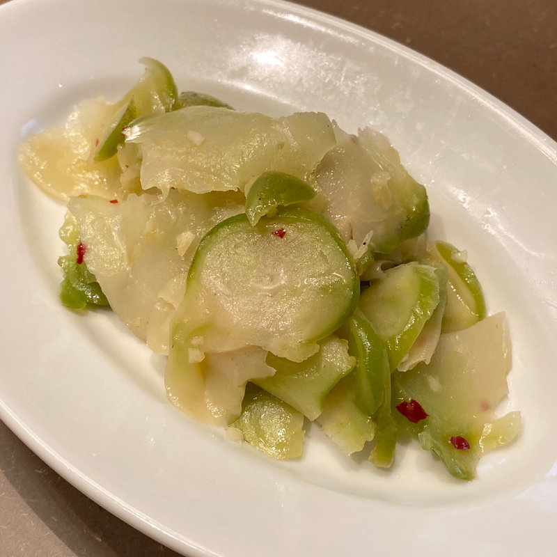 青ザーサイのナムル(COEDO BREWRY THE RESTAURANT)