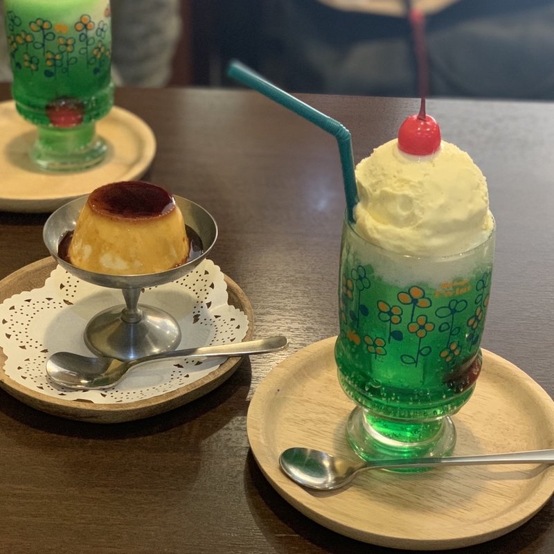 ドリンク付きプリンセット(やまもと喫茶 )